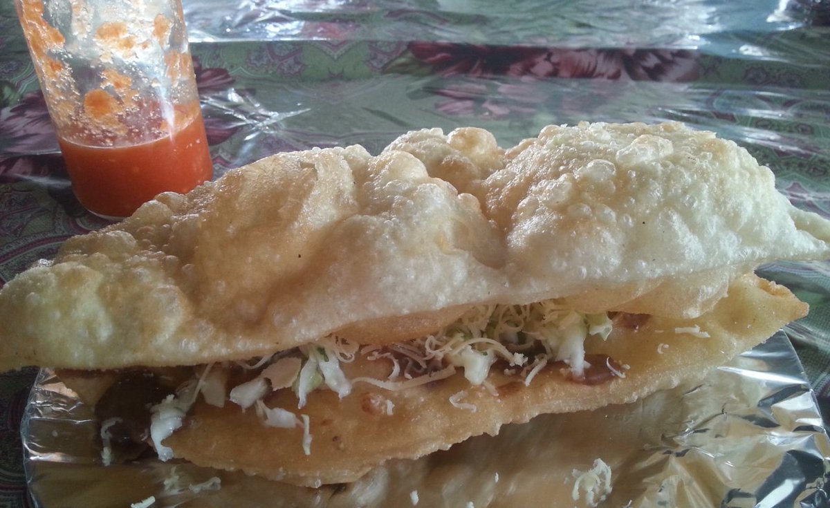 FullBellyCanada's tweet photo. ..#fryjacks at the #SanIgnacioMarket. Outstanding. https://t.co/4KsNxX23HX
