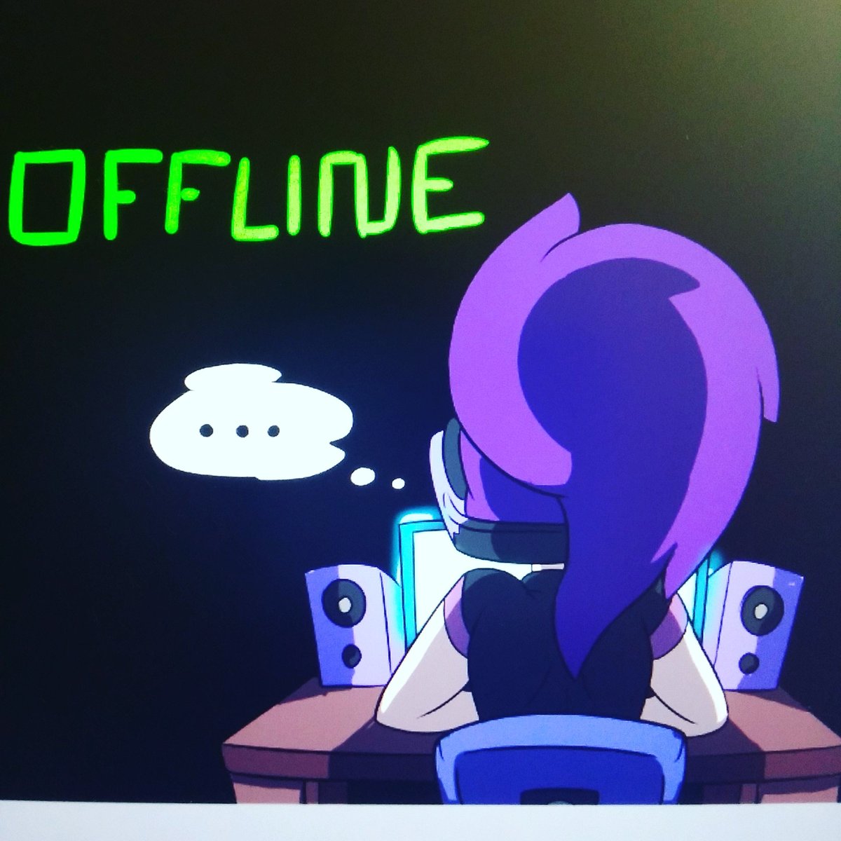 Vworks On Twitter Offline Banner For My Twitch Drawing Comic