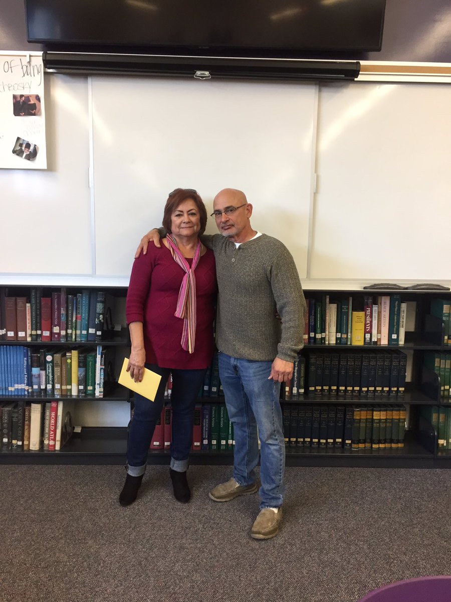 Celebrated 2 longtime #Lancers today. Happy retirement to Danny Adams and Nena Alonso! #nlmusd