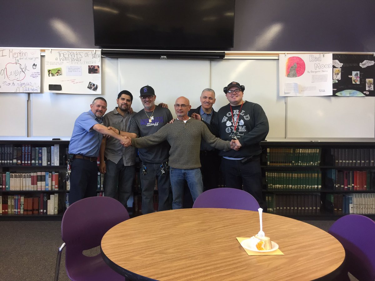 A big #Lancer family gathering to celebrate hard working staff! Thank you <a href="/nhsrace/">Ken Cook</a> and <a href="/NHSCulinaryArts/">Chef Tracy</a> for your support! #nlmusd