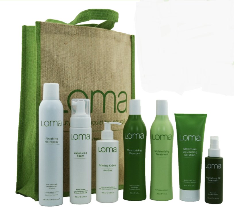 RT this and follow <a href="/LomaHairCare/">Loma Hair Care</a> for your chance to win this great prize pack - check daily thru 2/28 for more entries