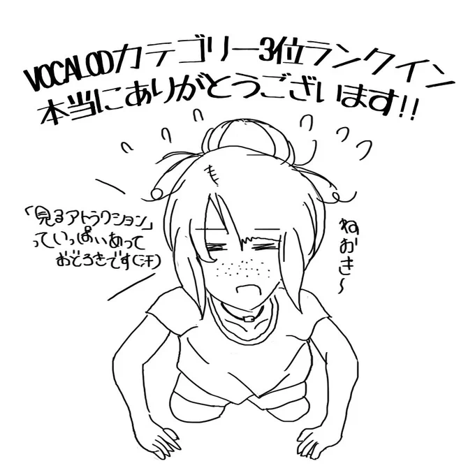 『ドロップポップ◎ドロシー』皆さまの応援のお陰でVOCALODランキングデイリー3位にランクインしました! 応援して下さった皆様一人ひとりに感謝の言葉を述べたい気持ちでいっぱいです。本当にありがとうございます!@SYIORI 