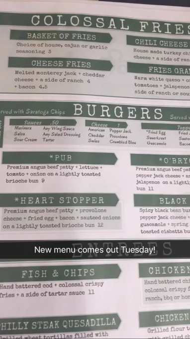 Image from O'Bryons Bar & Grill (@Obryons)