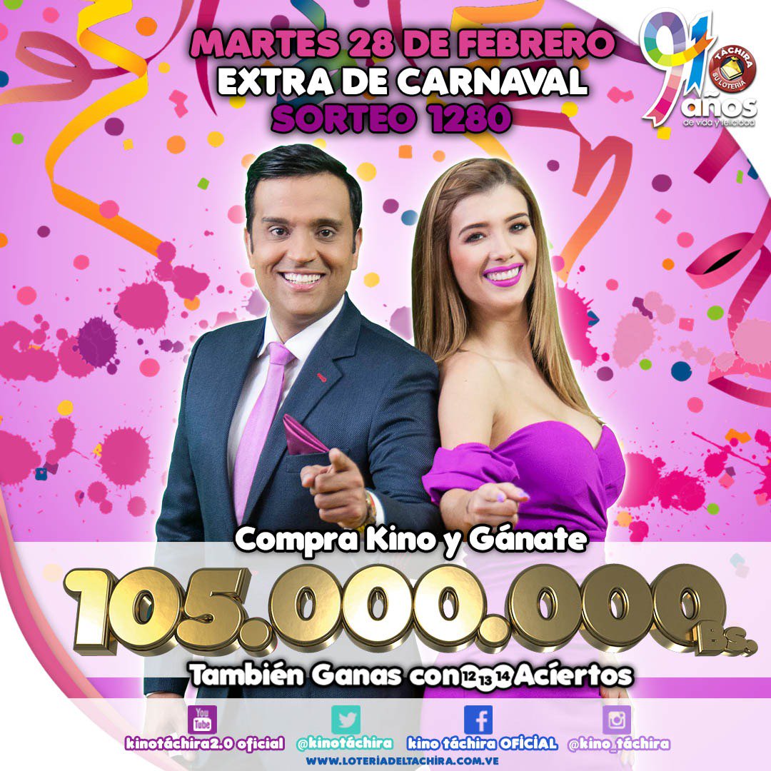 ConSentidoLibre's tweet photo. Tu puedes ser nuestro nuevo millonario! Busca tus cartones, no dejes pasar tu suerte! #JuegaKino #ExtraDeCarnaval https://t.co/Hv7k6diO5x