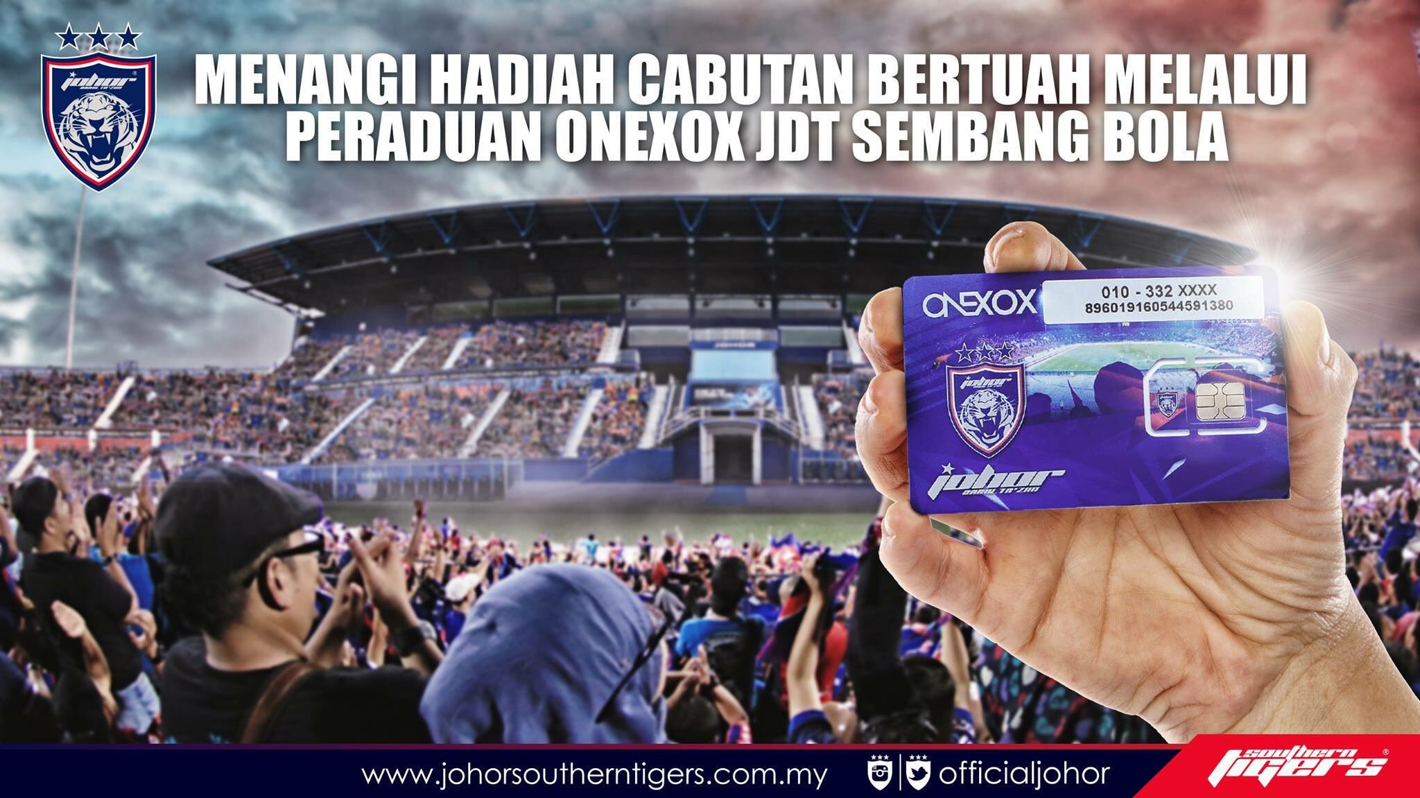 JOHORSouthernTigers on Twitter: "WIN LUCKY DRAW PRIZES IN ONEXOX JDT  SEMBANG BOLA CONTEST Refer our T&C at https://t.co/y9Q1YQ31CB… "