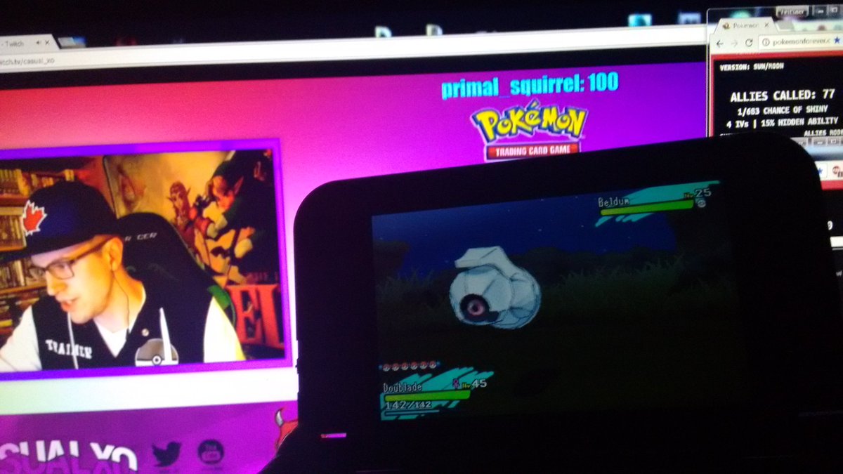 lameluss's tweet photo. One of my fav pokemons, I get it so quick @Casual_XO    77 SOS! https://t.co/uP34pizFiO