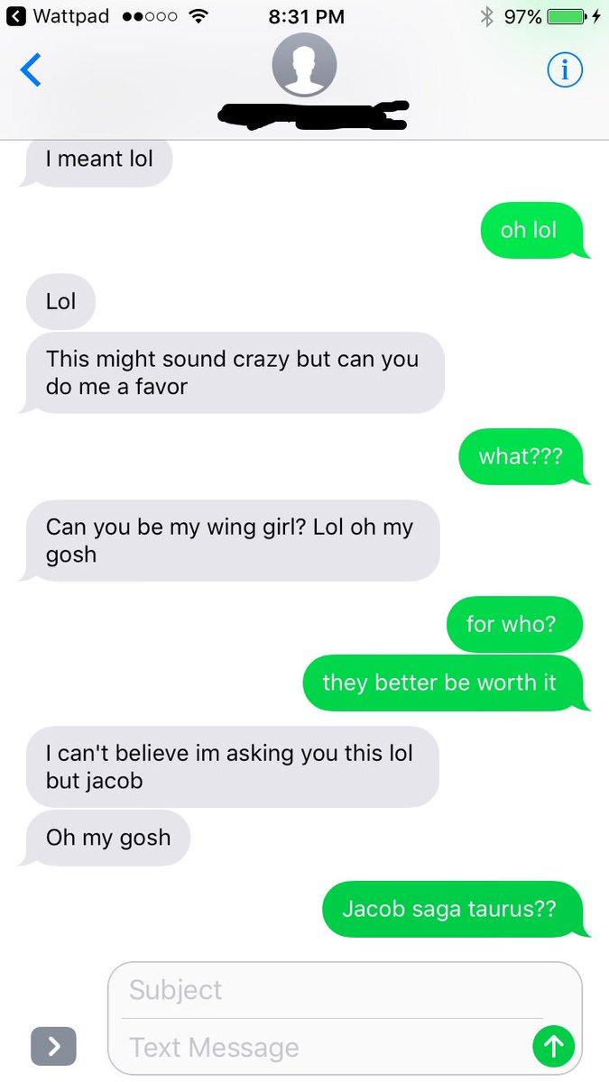 AJ29291's tweet photo. Most people tonight are going out, having fun, and i'm here texting a seven year old about being a "wing girl" https://t.co/pjxfSPL9O2
