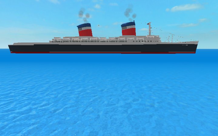 Murphos On Twitter Replica Of The Ocean Liner S S United States Nearing Exterior Completion Roblox Robloxdev - ocean liner roblox