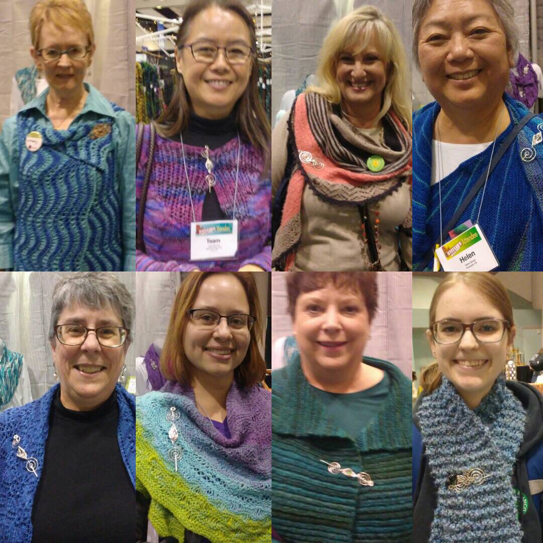chelles_crafts's tweet photo. Thank you to everyone who wore a shawl pin at #stitcheswest today enjoy your free gifts! Michelle's Assortment booth 417. #knitting https://t.co/b2WjFJJPiW