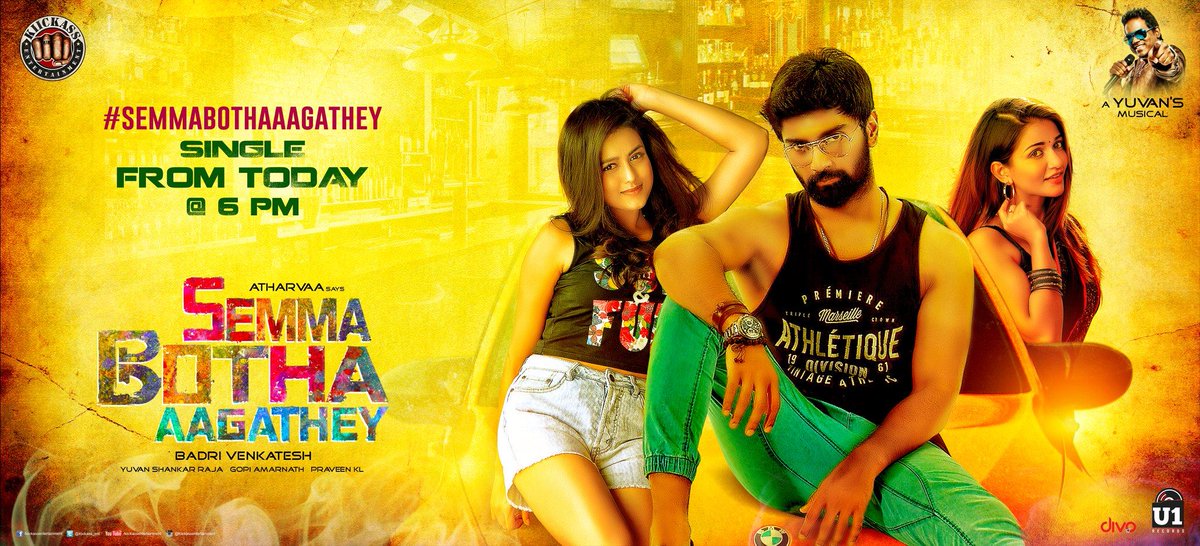 U1Records's tweet photo. 🍻  Party yours, ♪ Jam ours! Deal? Super trippy #SemmaBothaAagathey Single releasing this evening at 6pm. Stay tuned! :)
@thisisysr https://t.co/H0MmYjR4QR
