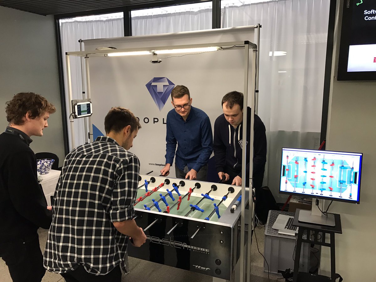 seb_osinski's tweet photo. Coffee break? More like a fussball break! #boilingfrogs17 @boilingfrogspl https://t.co/H3XM0qD0lp