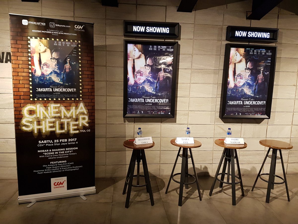 WE ARE READY! #CinemaShelter2 Nobar &amp; Sharing Session with Cast &amp; Crew @MKJUCmovie 😉📽🍿