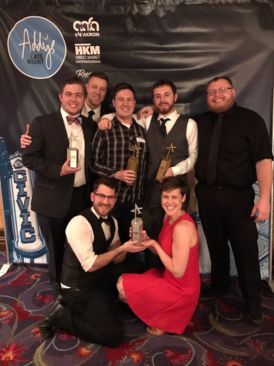 PrittEntGroup's tweet photo. Proud to take home four awards at tonight's #AkronADDYs, including our first two Gold Addy Awards! https://t.co/7YaOkNazja