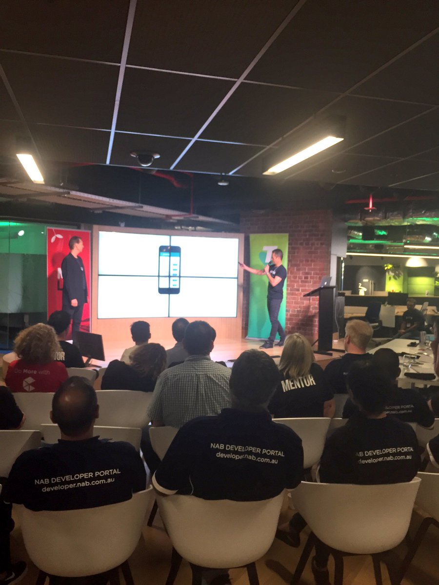 Fishburners's tweet photo. Pay your bills with ease #NABHack #NABLabs #Hackathon @NAB #Pitches #$10k https://t.co/zhfiyQJWZ6