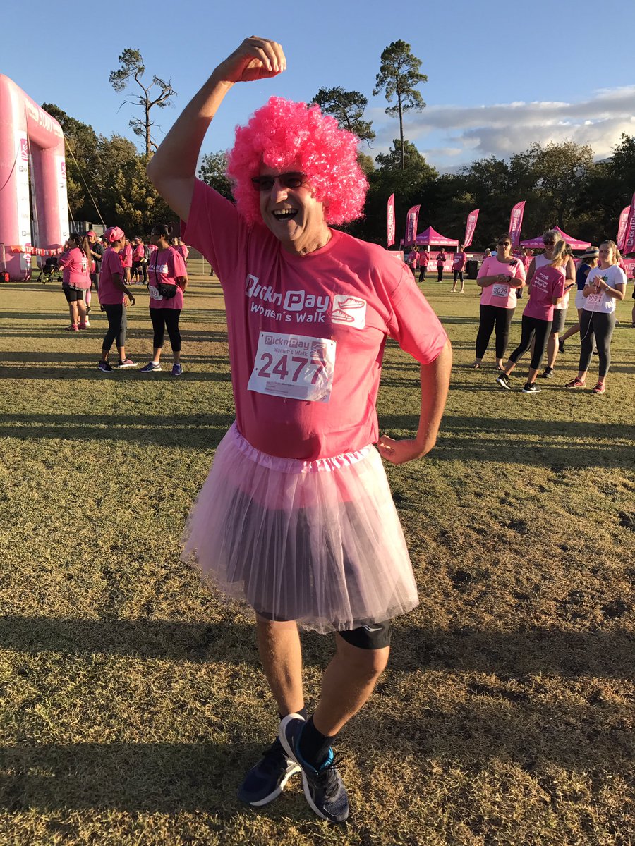 #pnpwomenswalk <a href="/PicknPay/">Pick n Pay</a> Dave Ramsden rocking pink <a href="/pinkdrive/">さちぽん</a>