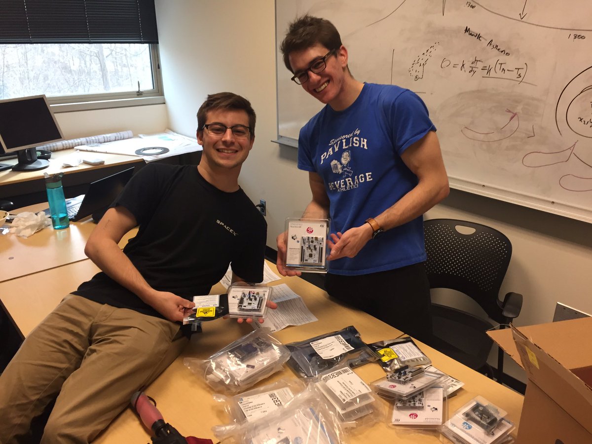 CornellENGTeams's tweet image. Thanks #STMicroelectronic for the @MouserElec shipment! Students are excited to put them to use