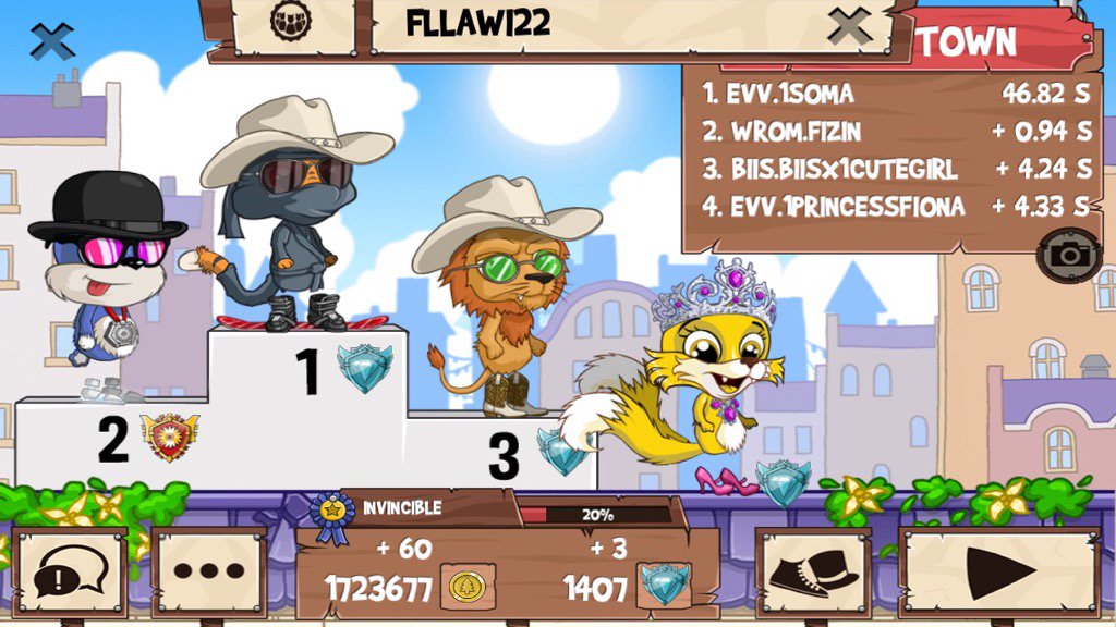 1SOMAx's tweet photo. I just beat a golden fox! #funrun2 #FiziN #Biisx1cutegirl #1PrincessFiona https://t.co/HJRpy70DlW