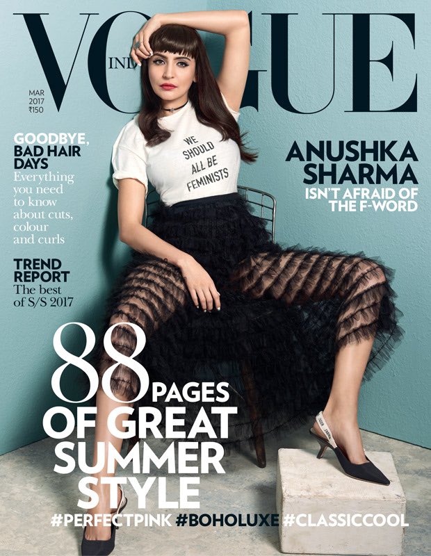 We are crushing hard on Anushka Sharma's blunt bangs and Dior ensemble as  she OWNS Vogue's cover - Bollywood News & Gossip, Movie Reviews, Trailers &  Videos at 