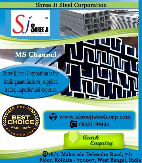 shreejisteel1's tweet photo. Shree Ji Steel Corporation provides the best range of MS Channel such as Galvanized Channel, Sail Channel etc

#SteelChannel #CChannel https://t.co/1gsBB3wX7D