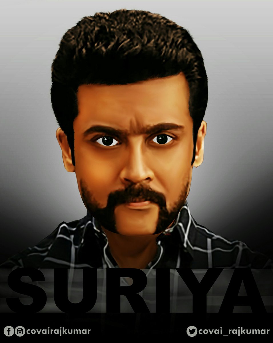 covai_rajkumar's tweet photo. Smudge Edit... caricature try...
#Suriya #RajEditz https://t.co/XvuFHSIIsY