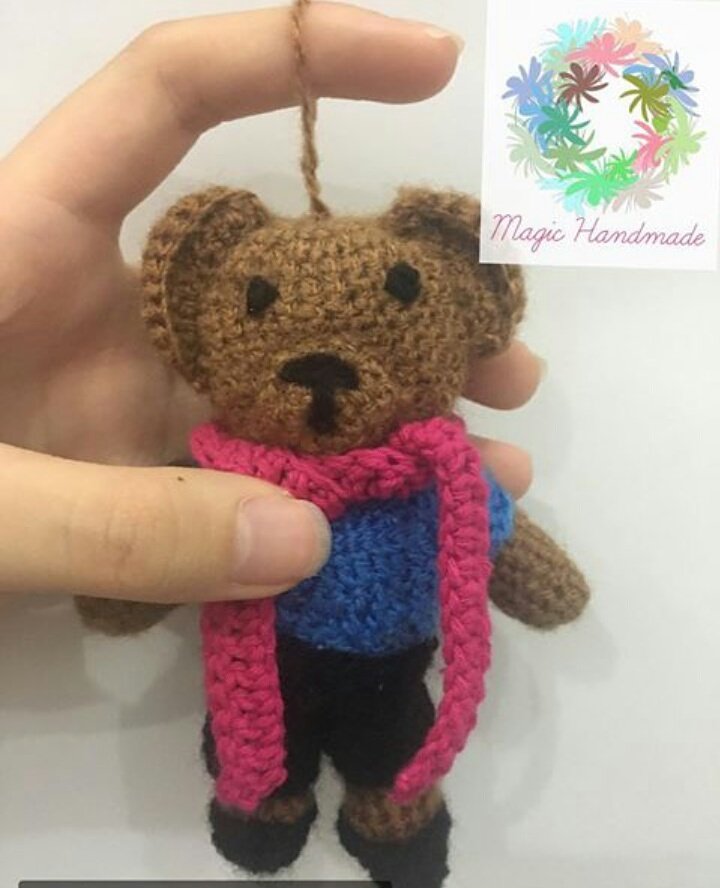 bonekarajutan7's tweet photo. Salah satu boneka teddy bear custom. Harga: 20.000. Bsa pilih sendiri warna,ukuran,dekorasi lain jg bsa. Pre order. #customdoll #teddybear https://t.co/pv7MDO2EMn