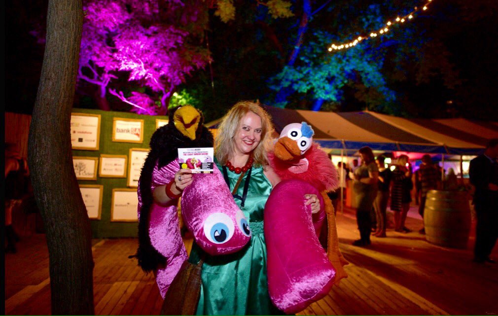 melitarowston's tweet photo. Thanks Trentino for the awesome shot! #giantwormshow 7pm tonite BASEM3NT @adelaide_fringe #ADLfringe #adelaide #worm https://t.co/hw92T6cdlT