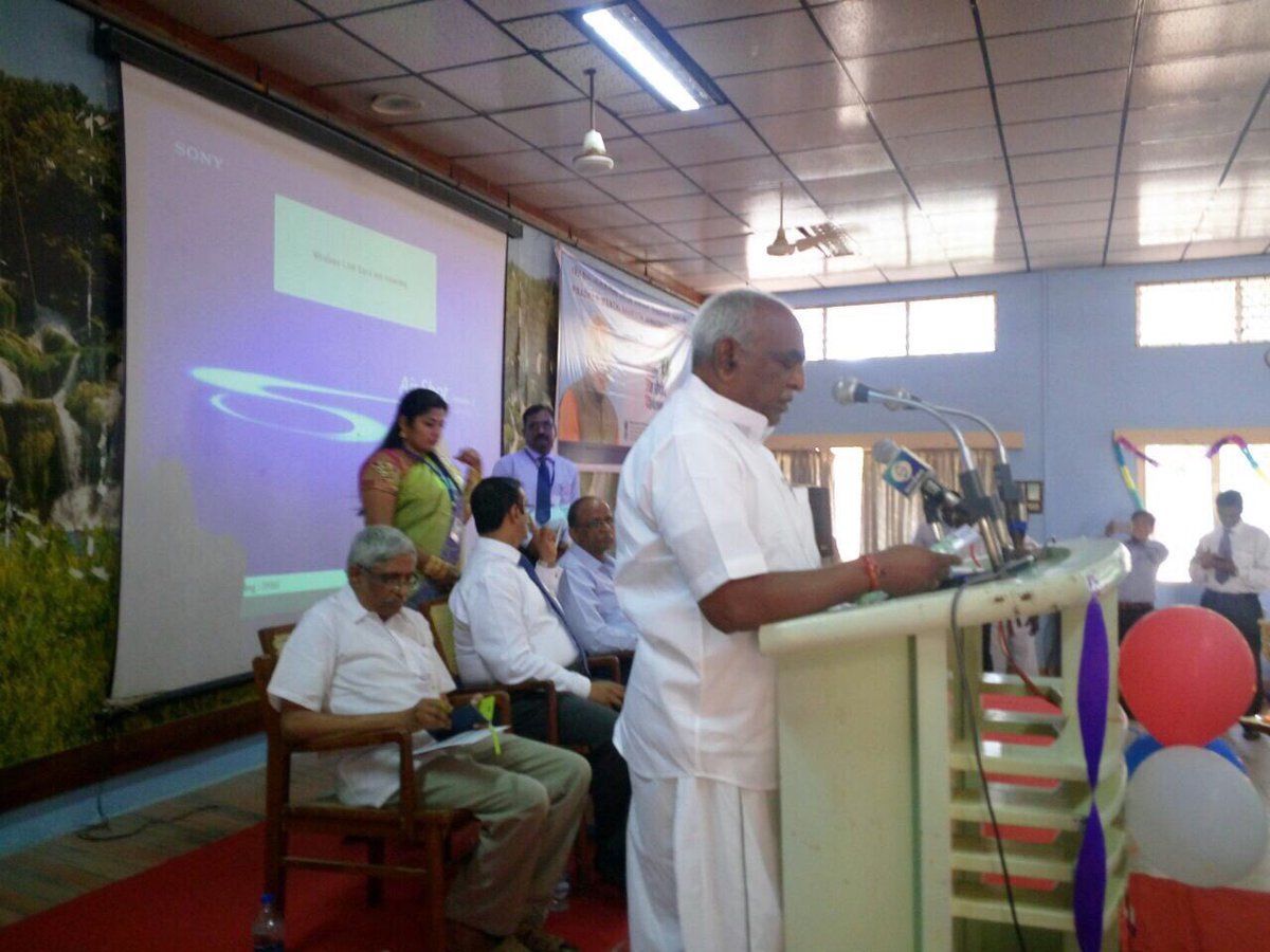 PonnaarrBJP's tweet photo. Today,inaugurated and given inaugural address on #PMBJP at Gandhigram -Rural University.@PIB_India @PMOIndia https://t.co/rZKaNiCcJ0