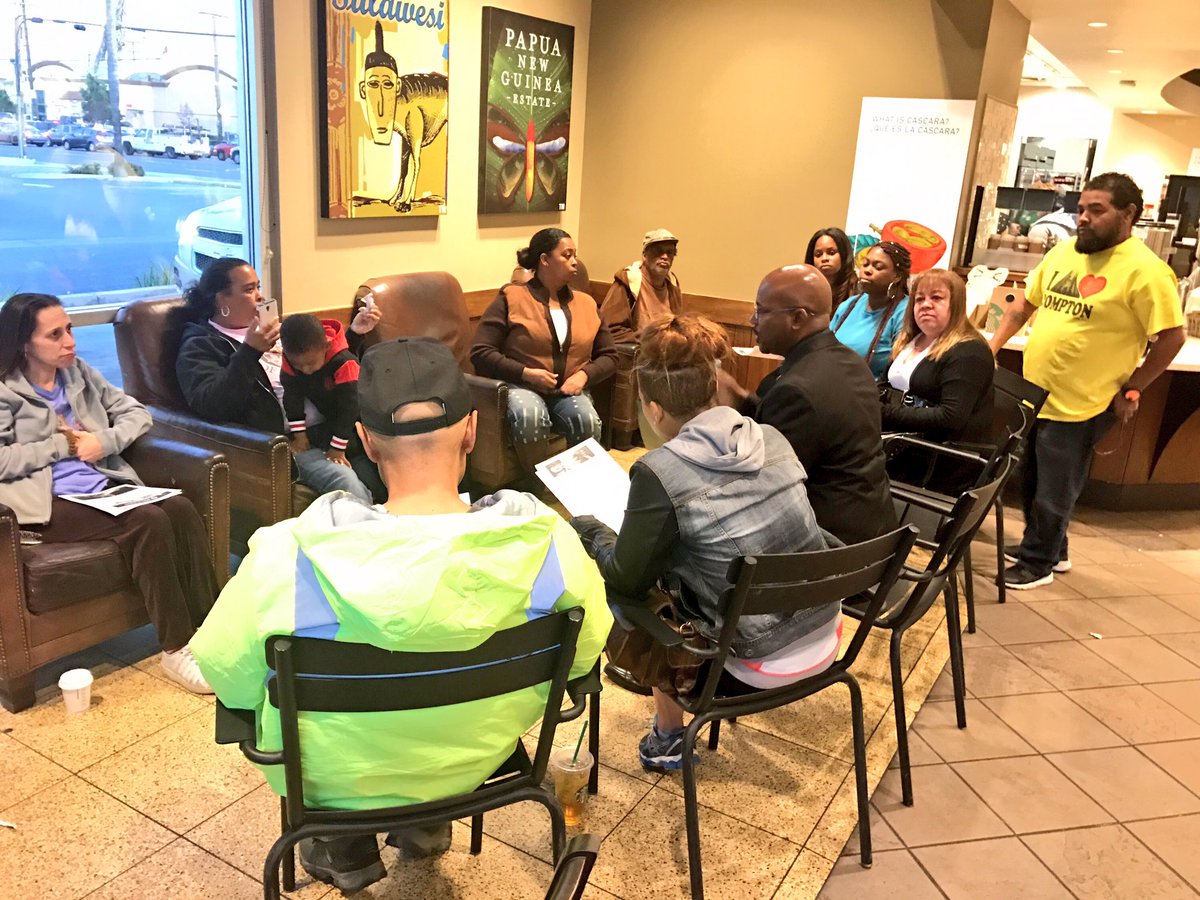 AsmMikeGipson's tweet photo. This evening, I had the pleasure of holding a community coffee with City of #Compton residents and take their questions. #AD64 #caleg https://t.co/onntdjWowi