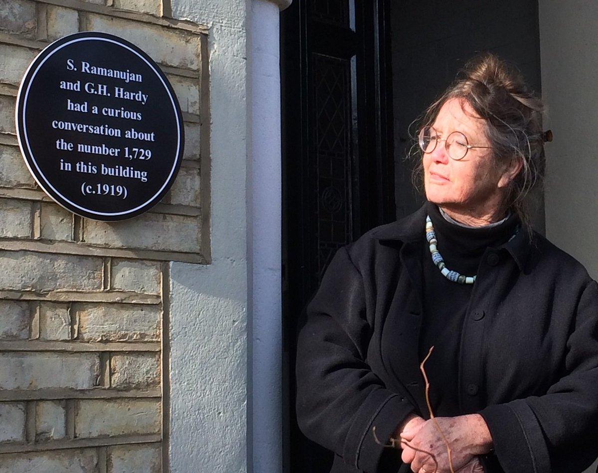 SLSingh's tweet photo. @mathshistory With Sarah Hart's help, we put up a plaque to mark the location of Hardy Ramanujan 1,729 conversation.
https://t.co/cc3gO5djCl https://t.co/i3TrvXYaVw