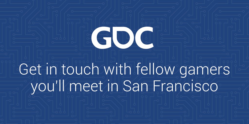 presencee's tweet photo. Are you going to the #GDC17? Let others know you'll be there https://t.co/dvIeqdjZd7  Get in touch now with fellow gamers you'll meet in SF https://t.co/FRdwa9lYVO