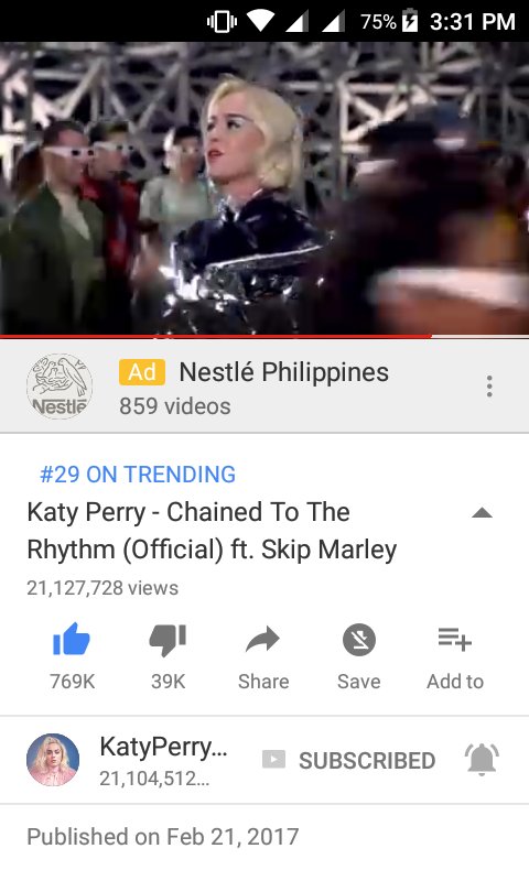 HokageKaty's tweet photo. #ChainedToTheRhythmMusicVideo
21M VIEWS 👌👑 https://t.co/27goZVhVQQ