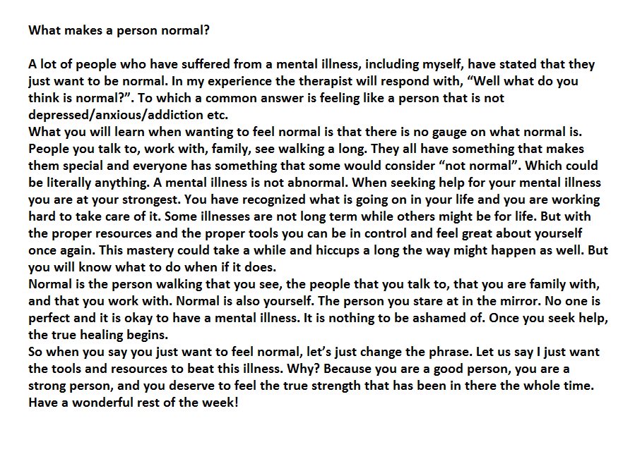 ff_mind's tweet image. What really is normal?