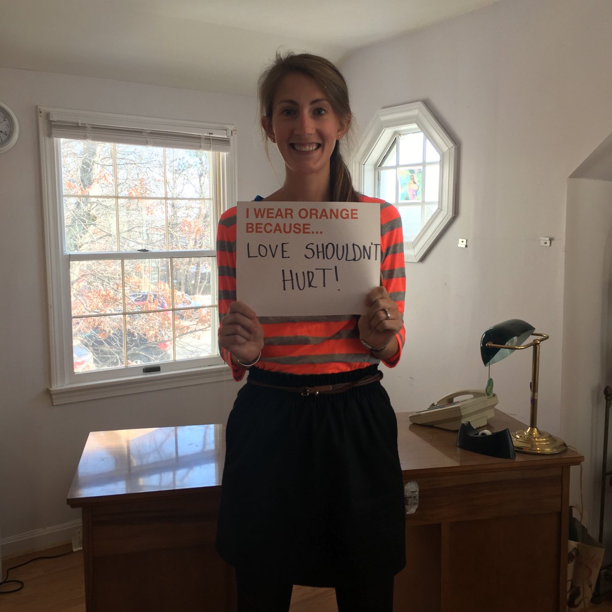 IHTeens's tweet photo. I wear #Orange4Love because Love Shouldn't Hurt. #IHTeens #TDVAM #RespectWeek2017 @loveisrespect @IHTeens @BreaktheCycleDV https://t.co/muhF3rslkw