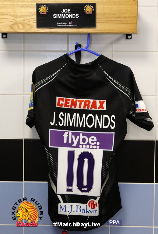 ExeterChiefs's tweet photo. It's @joesimmo10 first @premrugby start today.  Have a great game Joe. https://t.co/P0QydgNvZG