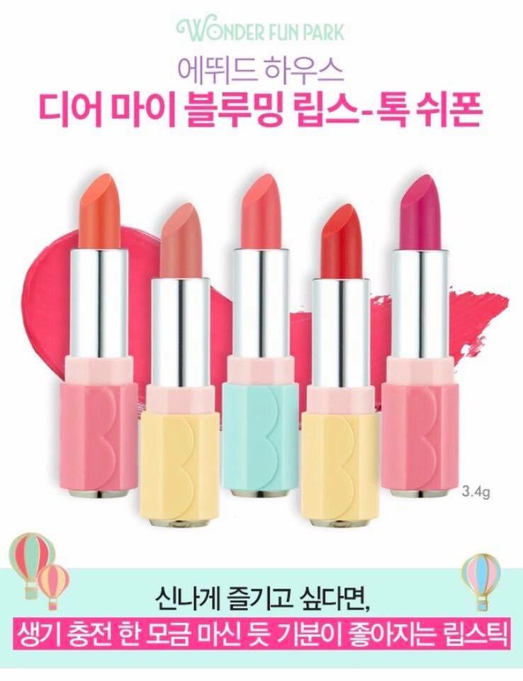 Lady_cosme's tweet photo. 🎪 Etude House Wonder Fun Park Dear My Blooming Lips Talk Chiffon 🌈
แพกเกจมุมิน่ารักมากก สีสวยยด้วย💓
325฿ 
#เครื่องสําอางค์เกาหลี  #พร้อมส่ง https://t.co/K6RryQsU4U