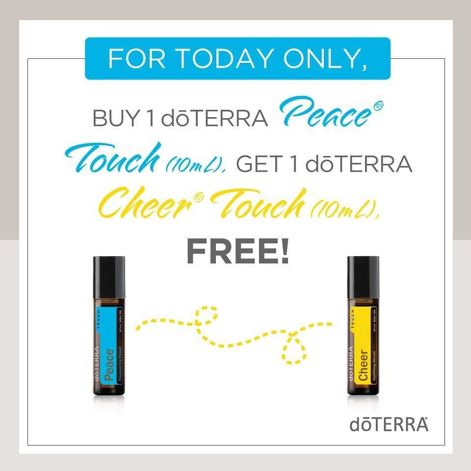 YouSaid_Pie's tweet photo. buy one #doterra Peace® Touch and get one doTERRA Cheer® Touch #FREE!
https://t.co/rFl8knDvBB
#doTERRABOGOWeek https://t.co/cJTyCVryXm