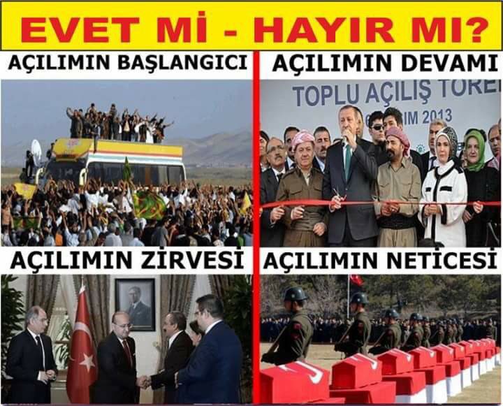 Doğru siz
Bölünmeyede,
Vatan hainlerinede,
Fetöya da
Barzaniye de,
Putin'e de,
Apoyada,

HEP EVET DEDİNİZ.

#DaimaMilletKararımızEvet