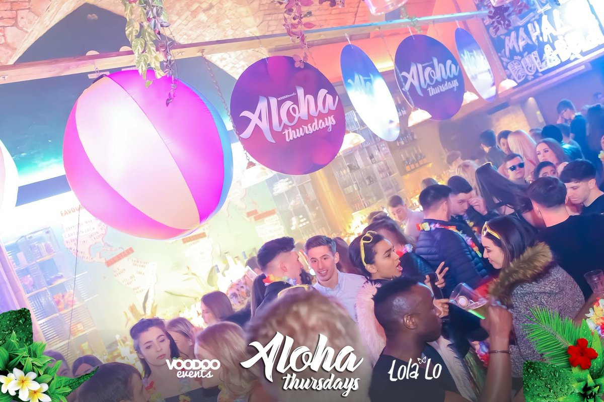 AlohaThursdays's tweet photo. Thursdays in Manchester have a new home.. @LolaLoMCR
#WelcomeToAloha 🌴 https://t.co/38m9YZYzy8