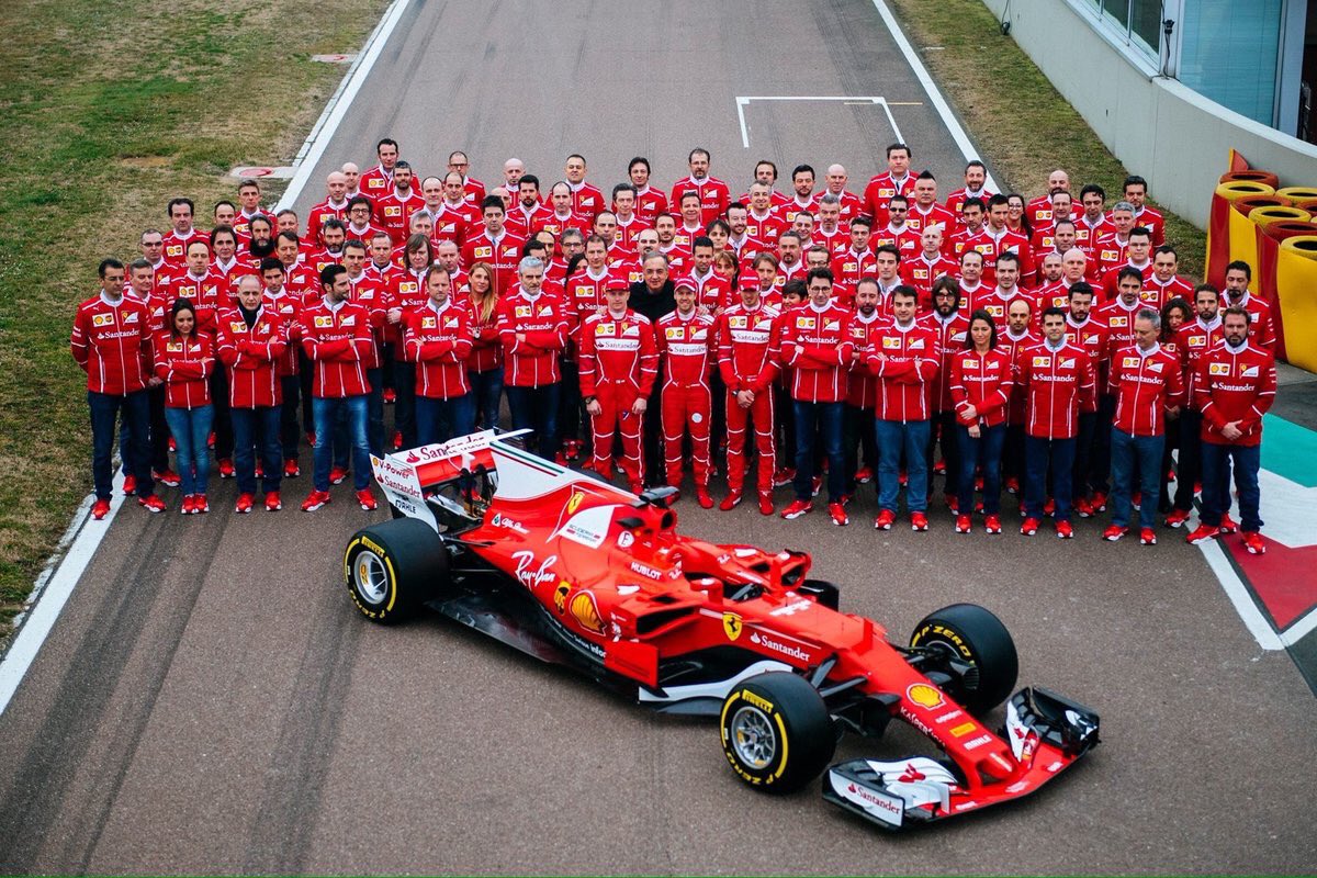 keylings's tweet photo. .@ScuderiaFerrari Okay guys, let's make 2017 a good year! In bocca al lupo!!!! #Ferrari2017 #SF70H #ForzaFerrari #Kimi7 https://t.co/3xqmMyU9IT