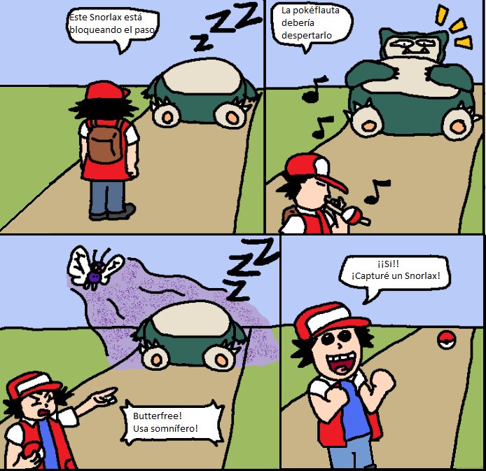 DrPokemon_'s tweet photo. La manera con más sentido y más inteligente de capturar a Snorlax https://t.co/1joaMm8jn3