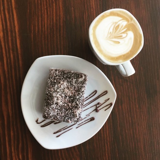 #weekendspecial of a coffee and a lamington for only R35? You're not dreaming, it's on! Catch me if you can...