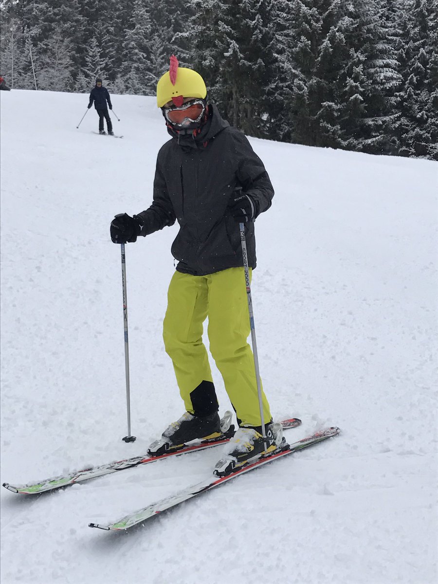 paulhitchcox's tweet photo. @Wxmafcyouthdept U13s will be pleased to know @wrexhamfcollie got through his skiing unscathed #footiefirst https://t.co/gFscP71aA7