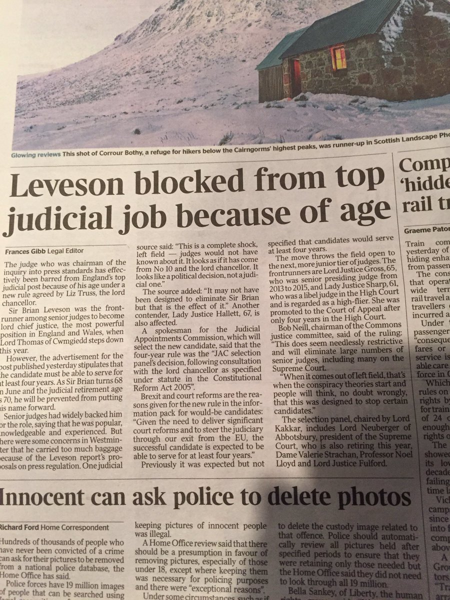 JamesTurner37's tweet image. This age limit for judges results in massive waste of talent &amp;amp; experience (and odd when the age limit for jurors has been increased):