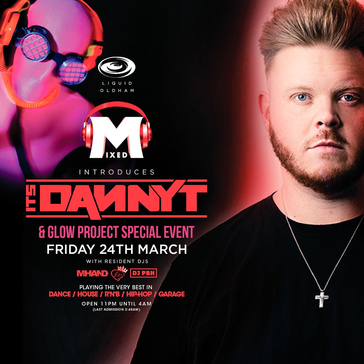 LiquidOldham's tweet photo. Last nights Glow Project was mental!
Next Date - Friday 24th March with special guest DJ @ItsDannyTDJ
#Mixed #GlowProject #Liquid #Fridays https://t.co/iNcuP6ZU7J