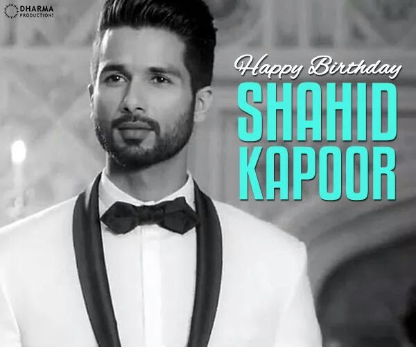 Wishing the Shaandaar boy, whose looks can kill & acting can steal hearts, a very happy birthday! Shahid Kapoor 