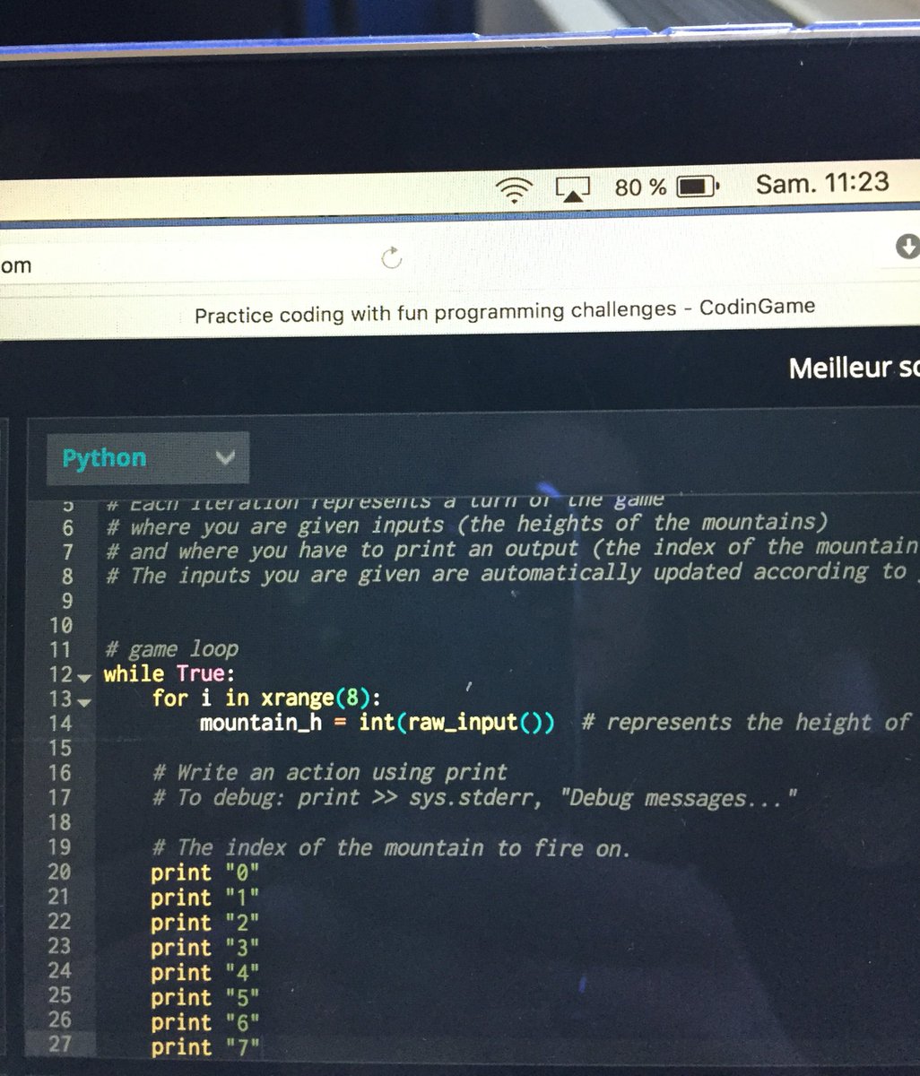 manondfr_'s tweet photo. Samedi matin digeste 😌 #code #python #côtéobscurdelaforce @TatTat_iana @CharlotteCdrns https://t.co/JlXsGNgGYf