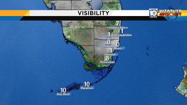 Keep low beams on. Dense fog this AM reducing visibility to less than 1 mile in some spots. #miami #FLL #FLkeys https://t.co/EGGPpf138W