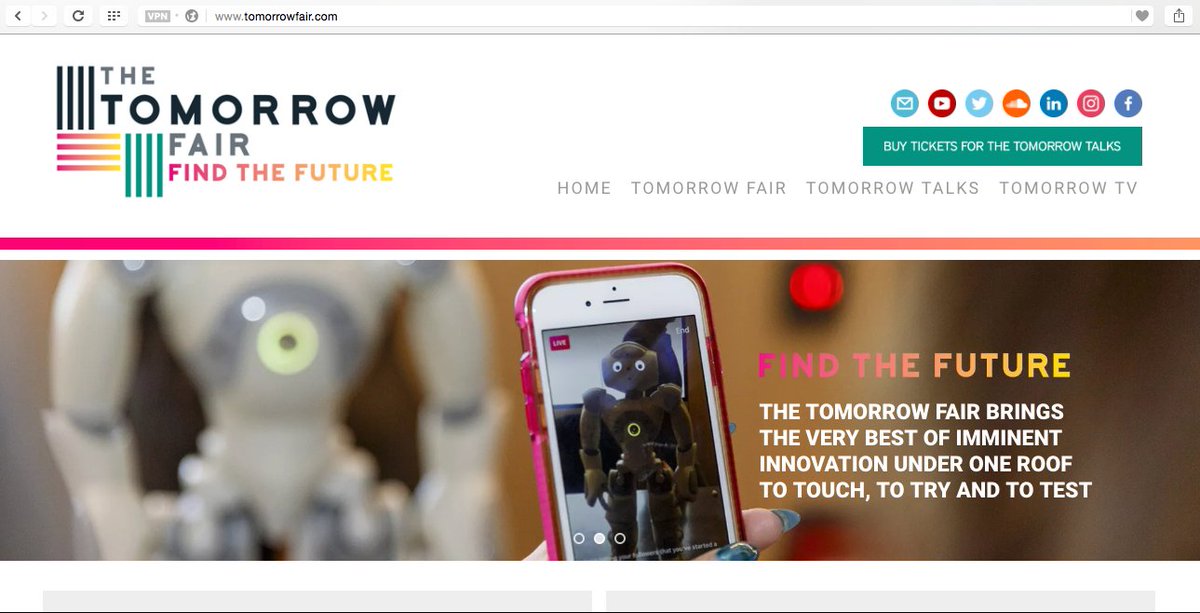 StanleyQubit's tweet image. () ° : ° ) I&apos;m on the homepage of @TomorrowFair! It was great to meet people at the #tomorrowtalks last month.