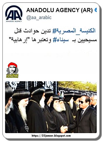 الكنيسة المصرية تدين حوادث قتل مسيحيين بـ  سيناء وتعتبرها "إرهابية"