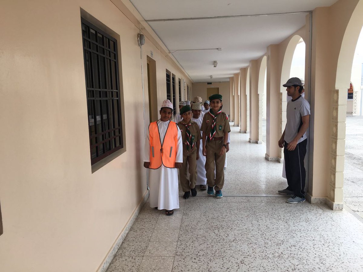 16/2/2017 كشافة الباسط تشارك في خطة الاخلاء